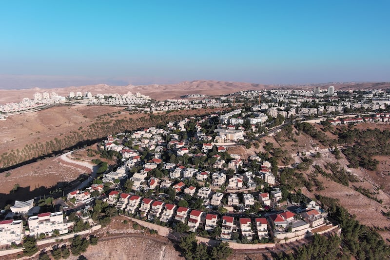 Aerial view of the Israeli settlement of Maale Adumim in the occupied West Bank. Reuters