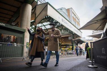 Face masks have been made compulsory at Borough Market in London. AFP