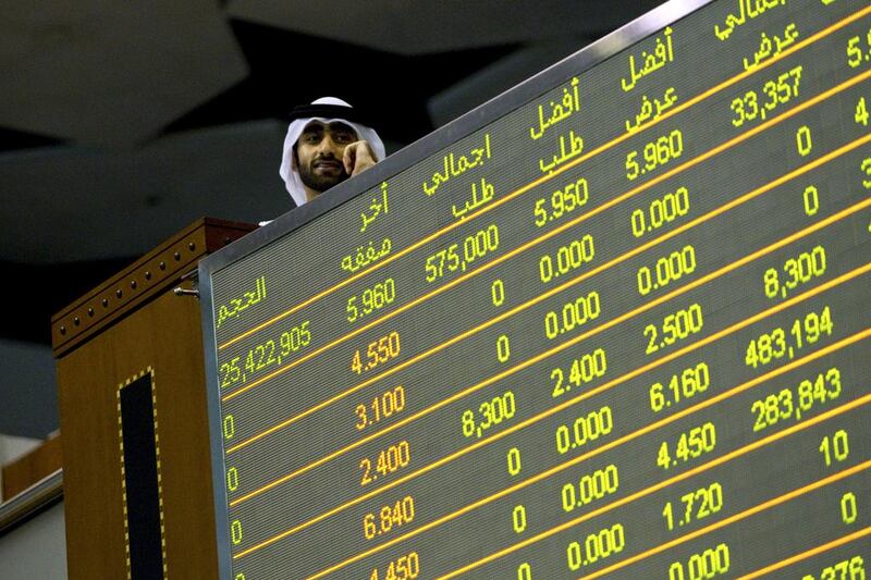 The Dubai Financial Market General Index has gained more than 100 per cent in 2013. Christopher Pike / The National