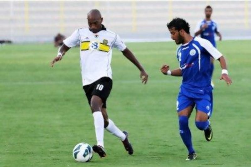 Shikabala, left, has made his presence felt already with an impressive show in the Etisalat Cup win against Kalba.