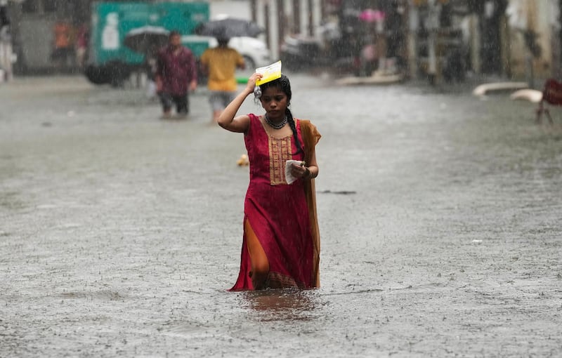 The heavy rains come amid a monsoon that is covering the country this week. AP Photo 
