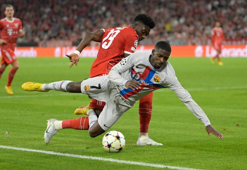 Ousmane Dembele 7 - Lively for a side who made nine attempts on goal in the first 30 minutes. Brought down on the edge of the box on 43 minutes. Outrageous skill as he drifted past players on 67. AP Photo 