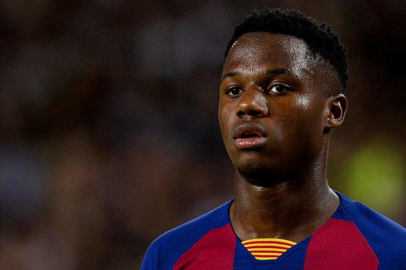 Barcelona's Guinea-Bissau forward Ansu Fati, £45,000 a week (before new deal details have been released). AFP