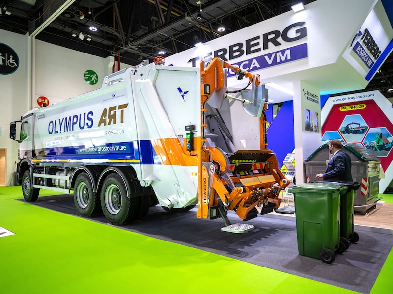 Jeremy James operates the Terberg RosRoca, which is used in waste management and recycling