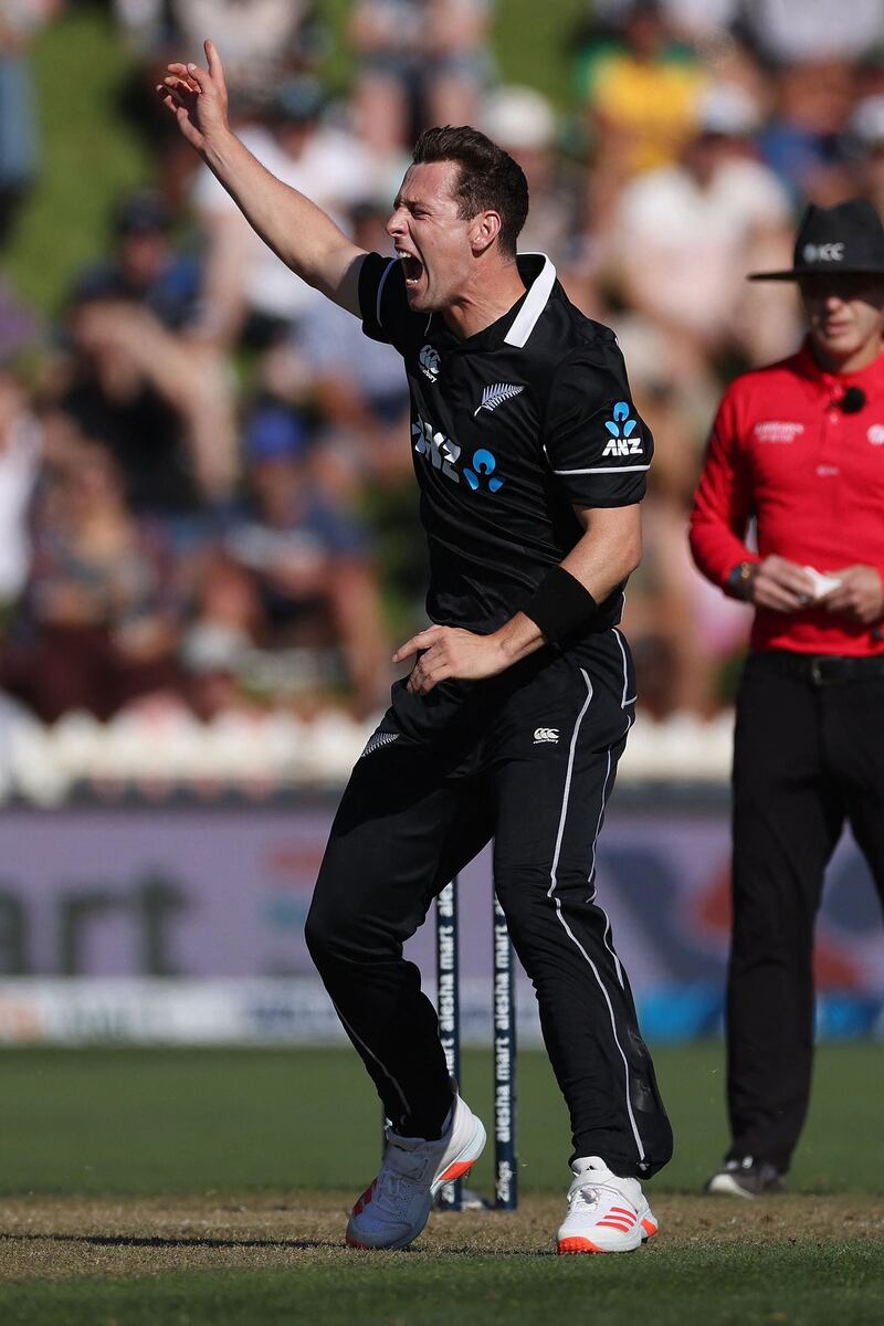 New Zealand's Matt Henry picked up four wickets at the Basin Reserve in Wellington. AFP