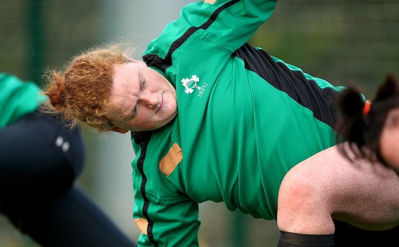 Fiona Reidy, a former schoolteacher in Abu Dhabi, made her Test debut for Ireland against England at the Twickenham Stoop on Saturday. Dan Sheridan / Inpho