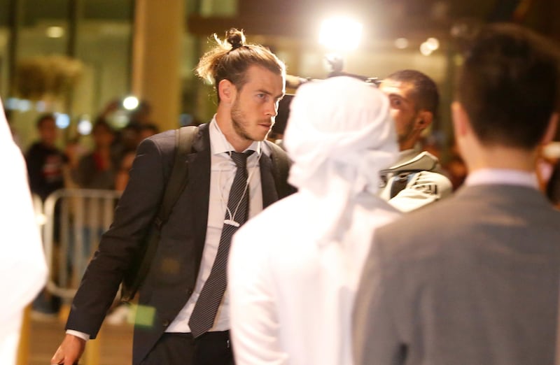 Gareth Bale arrives. EPA