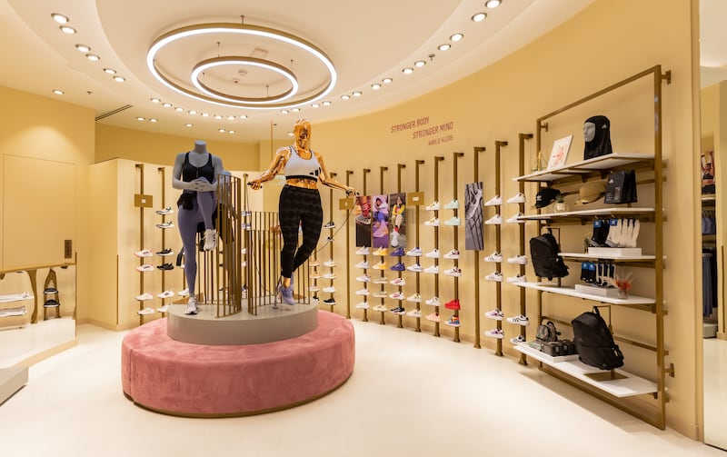 A look inside adidas' first dedicated women's store at Mall of the Emirates, Dubai.