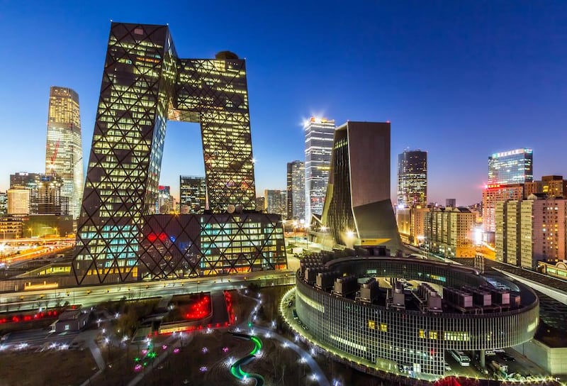 Beijing’s central business district. As well as a business hub, China’s capital is transforming into a global centre of cool. Imaginechina / Corbis