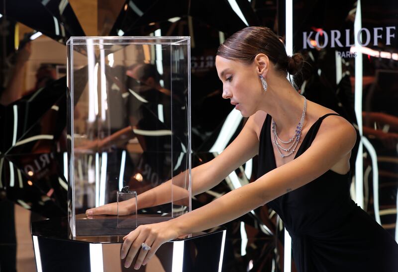 The black diamond, which remains mostly hidden at a secret location in Paris, is brought out only for special occasions