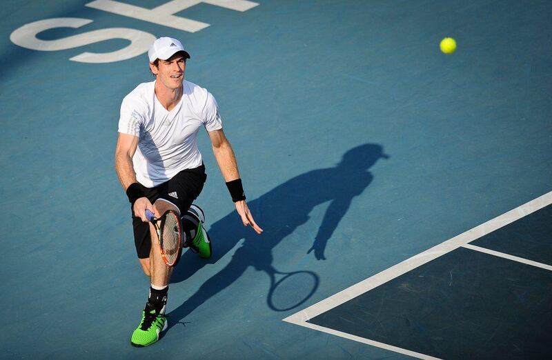 Andy Murray returns against Juan Monaco on Saturday during his semi-final win at the Shenzhen Open. He won the final on Sunday. AFP Photo / September 27, 2014