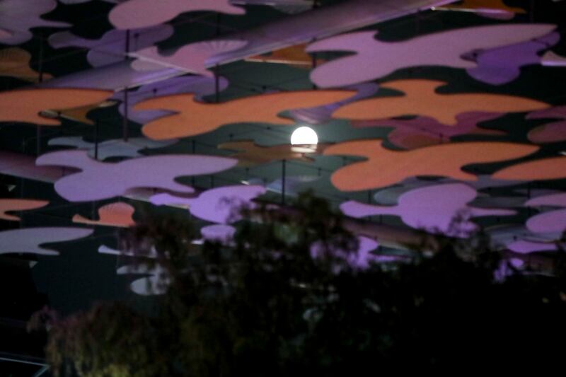 October's Hunter's Moon as seen at Expo 2020 Dubai. Photo: Khushnum Bhandari / The National