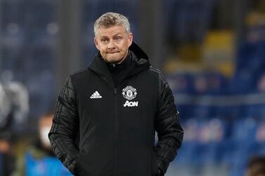 Manchester United manager Ole Gunnar Solskjaer looks dejected after the defeat to Basaksehir. Reuters