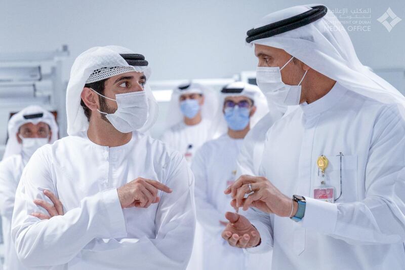 Sheikh Hamdan bin Mohammed, Crown Prince of Dubai, was part of the senior delegation on the tour