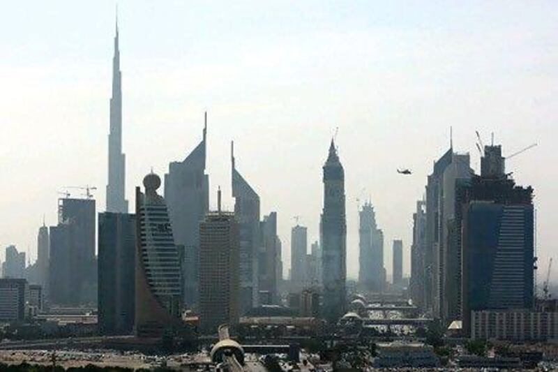 A range of economic indicators are pointing to a strengthening recovery in Dubai. (Pawan Singh / The National)