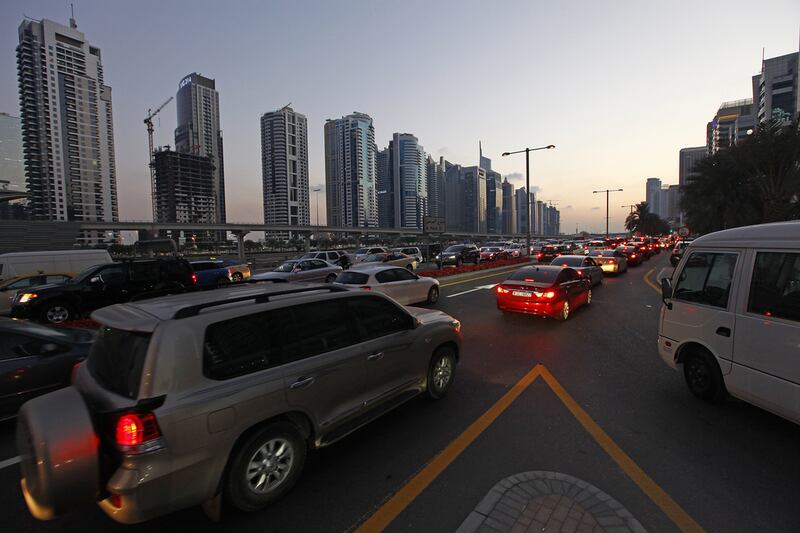 Travel times to exit the marina will drop to 10 minutes, according to the RTA. Jeffrey E Biteng / The National
