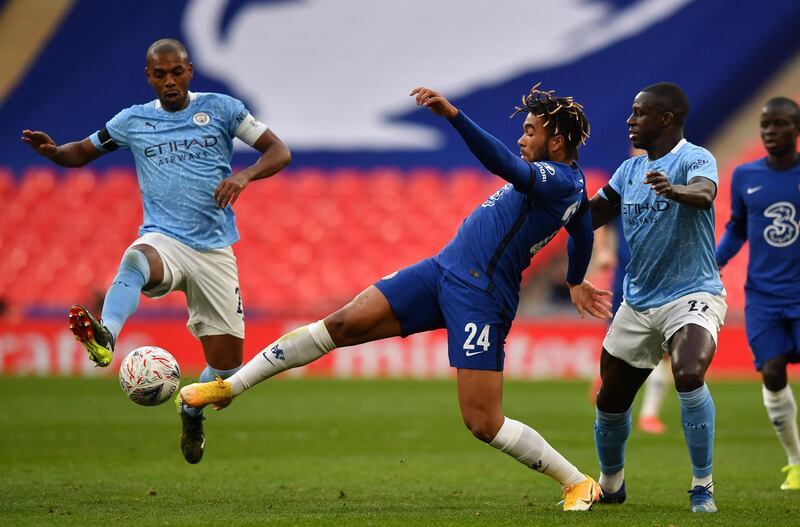 Reece James – 7. Picked out the other wing back Chilwell with a fine cross from which Chelsea should have led. Cautioned for a foul on Fernandinho. EPA