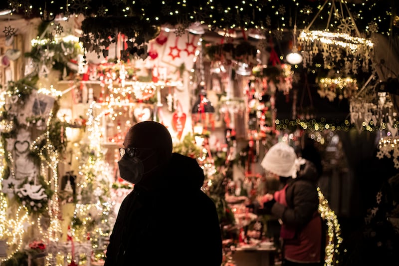A Christmas market in Berlin. Germany is dealing with a rising number of coronavirus infections. EPA
