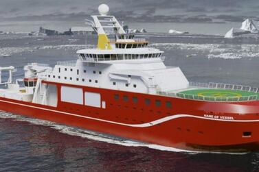 Britain’s new polar research ship will be called the RSS Sir David Attenborough rather than the popular Boaty McBoatface.  Courtesy NERC