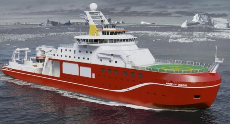 Britain’s new polar research ship will be called the RSS Sir David Attenborough rather than the popular Boaty McBoatface.  Courtesy NERC