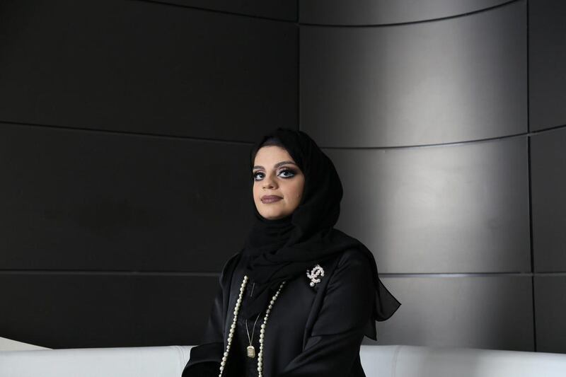 Muna Al Mulla says she sees part of herself in her first novel, Evanescence. Courtesy Latifa Al Baloushi 