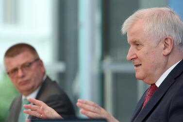 Horst Seehofer said more than 90 per cent of anti-Semitic incidents could be traced back to right-wing extremism. EPA