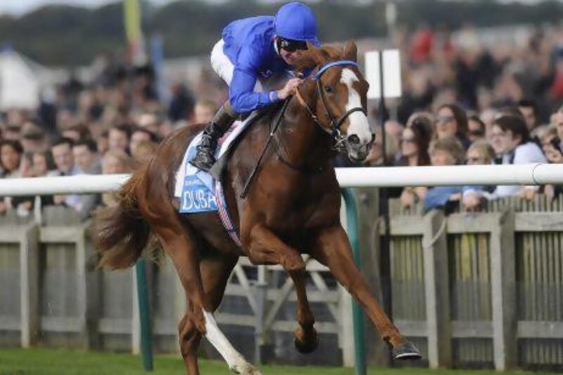 Kevin Manning rode Dawn Approach to victory in the Dubai Dewhurst Stakes at Newmarket back on October 13, 2012.