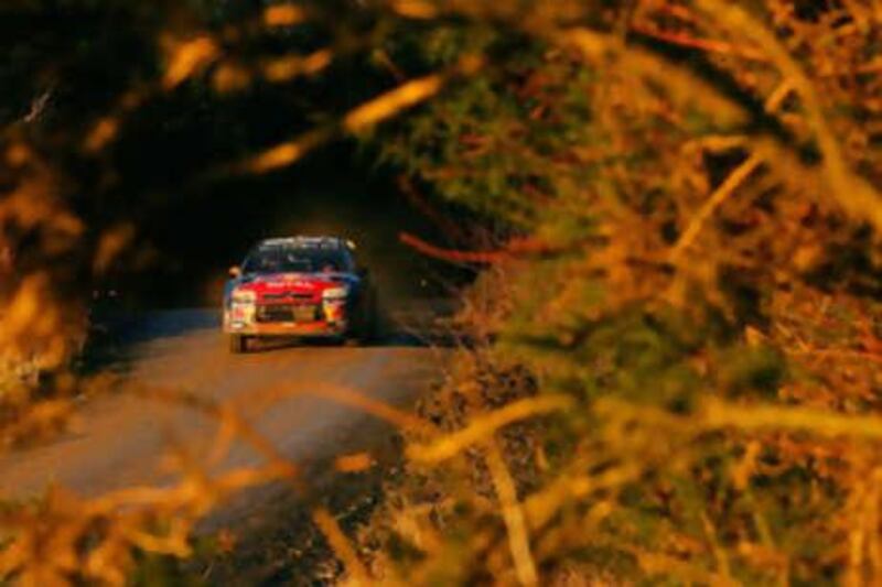 The Citreon team driver Sebastien Loeb comes from behind for his first win at the Wales Rally GB.