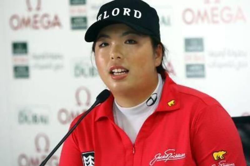China's Shanshan Feng says Asian players are 'mentally tough' and get a head start on their European counterparts. Satish Kumar / The National
