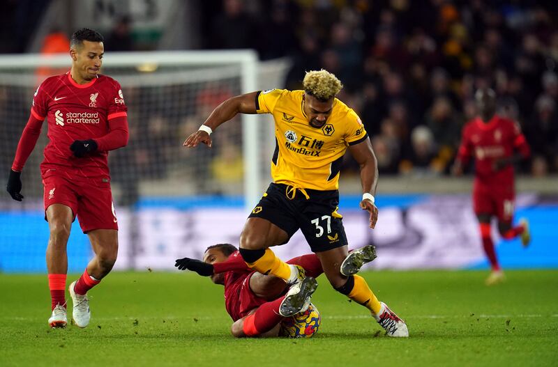 Adama Traore – 6. The Spaniard was a handful for the Liverpool defence without ever creating any real danger. He came off with two minutes left for Trincao. PA