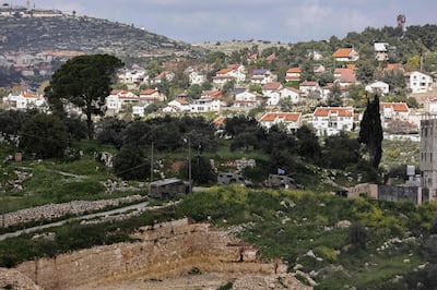 The Israeli settlement of Dolev in the occupied West Bank. AFP