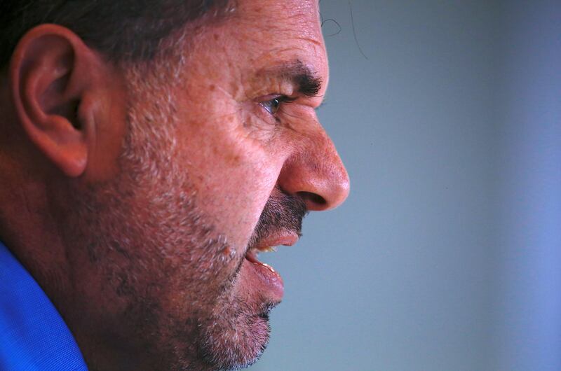 Australia’s soccer team coach Ange Postecoglou reacts as he answers a question during a media conference in Sydney, Australia, October 31, 2017.  REUTERS/David Gray