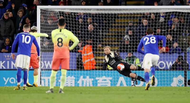 Goalkeeper: Kasper Schmeichel (Leicester City) – Did not deserve to finish on the losing side against his old club. A penalty save from Sergio Aguero was the best of several stops. Reuters