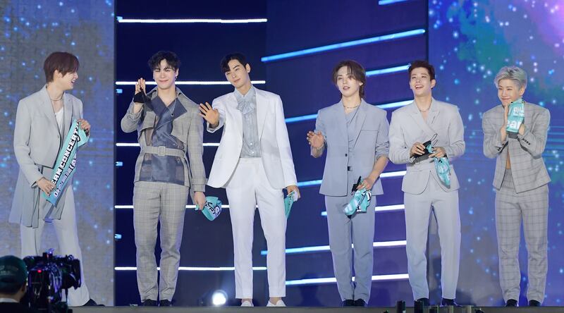 The band at the 27th Dream Concert at Seoul World Cup Stadium on June 26, 2021 in Seoul, South Korea. Getty Images