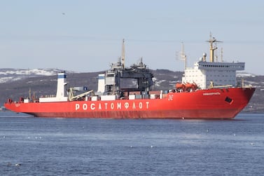 Russia's nuclear-powered cargo ship Sevmorput is heading back to St Petersberg. AFP/Rosatom