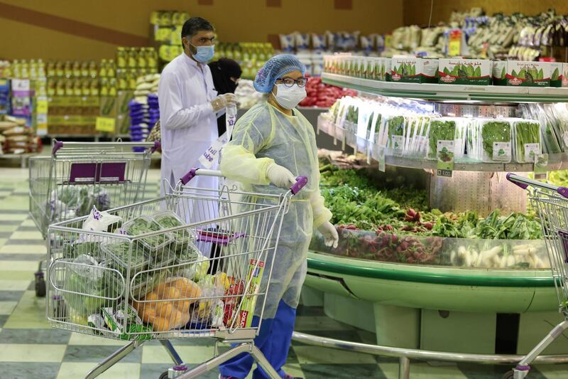 A woman shops at a supermarket in Riyadh, Saudi Arabia. Reuters