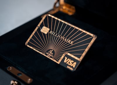 The Billionaire Card has been designed to cater specifically to the world’s wealthiest individuals. Photo: Billionaire and Insignia