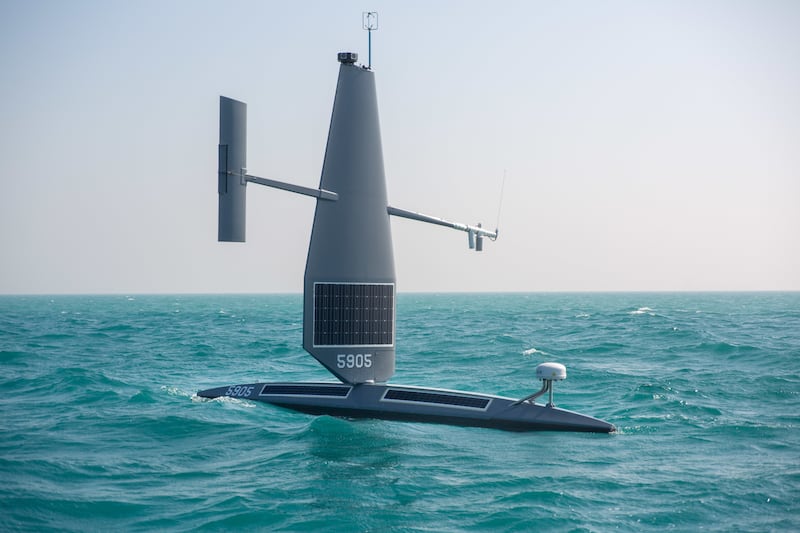 The US Navy says the craft, which can collect information and map the sea floor on 12 month missions without requiring fuel or new batteries, could be used to enhance 'maritime domain awareness'