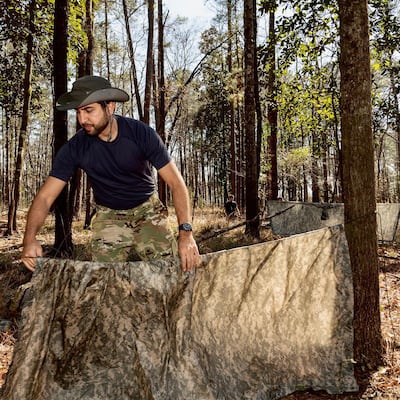 Mohammed Al Mulla completed survival training in a remote location in Alabama. X / Mohammed Al Mulla 