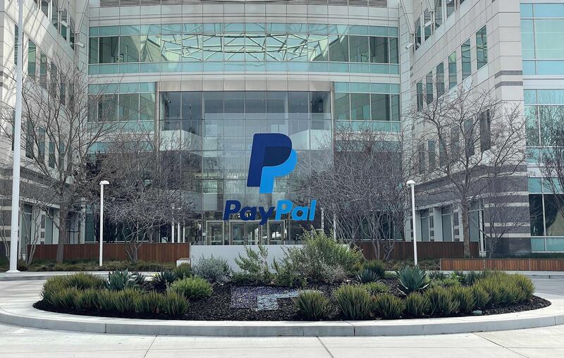 PayPal's revenue during the October-December period rose 7 per cent annually to almost $7.4 billion. Getty