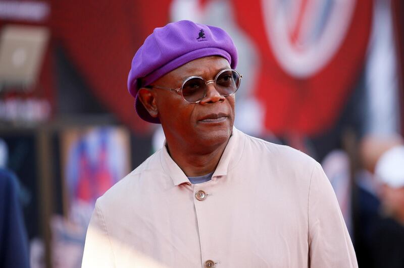 FILE PHOTO: Actor Samuel L. Jackson poses at the World Premiere of Marvel Studios' "Spider-man: Far From Home" in Los Angeles, California, U.S., June 26, 2019. REUTERS/Danny Moloshok/File Photo