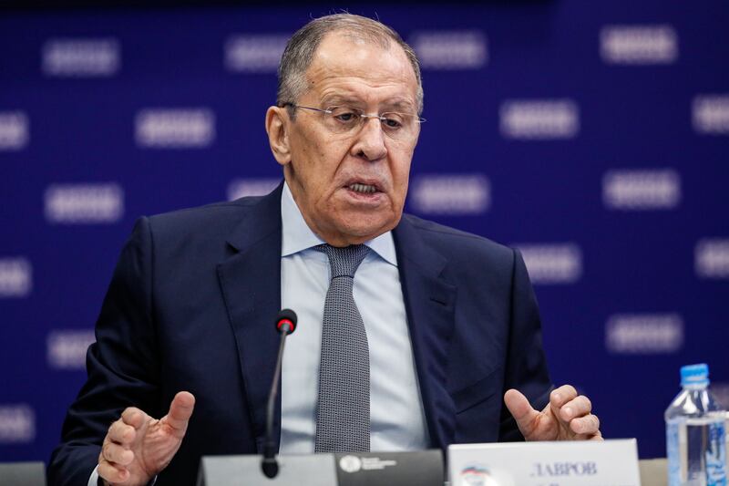 Russian Foreign Minister Sergey Lavrov will be joined by representatives of Russian oil and gas companies in Baghdad. AP
