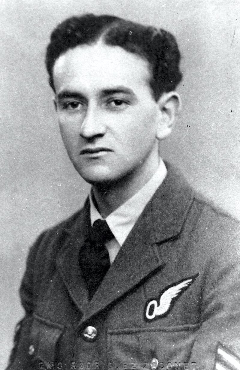 Billy Donnelly RAF portrait. Donnelly died in an aircrash in 1943 after taking off from Sharjah. Courtesy: Lesley Botten