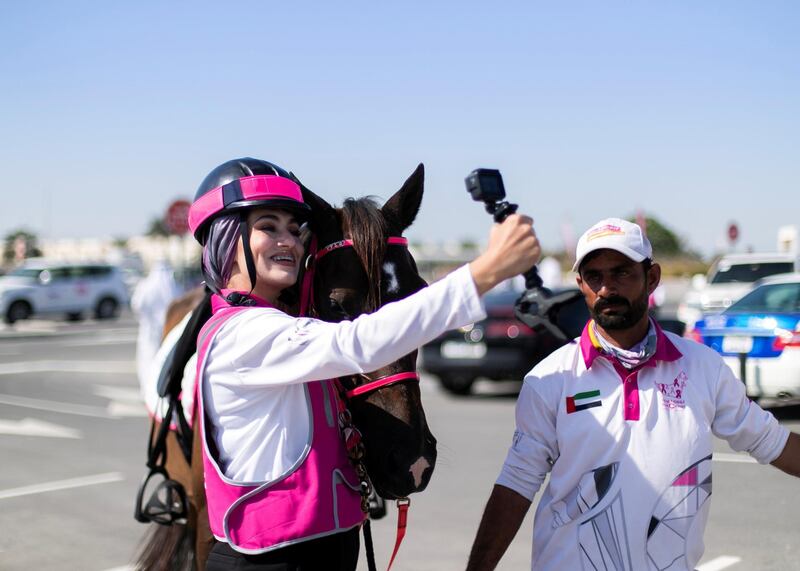 ABU DHABI, UNITED ARAB EMIRATES 5 MARCH 2020.
Pink Caravan riders at Sheikh Zayed Grand Mosque in Abu Dhabi.

With 64,012 free medical screenings, support of 795 medical clinics, and over 300,000 volunteering hours since its inception in 2011, Pink Caravan — an initiative dedicated to raising awareness for early detection of cancer, rides resolutely into its 10th year, combining its educational messaging with action in the form of free health screen checks for both women and men.

(Photo: Reem Mohammed/The National)

Reporter:
Section: