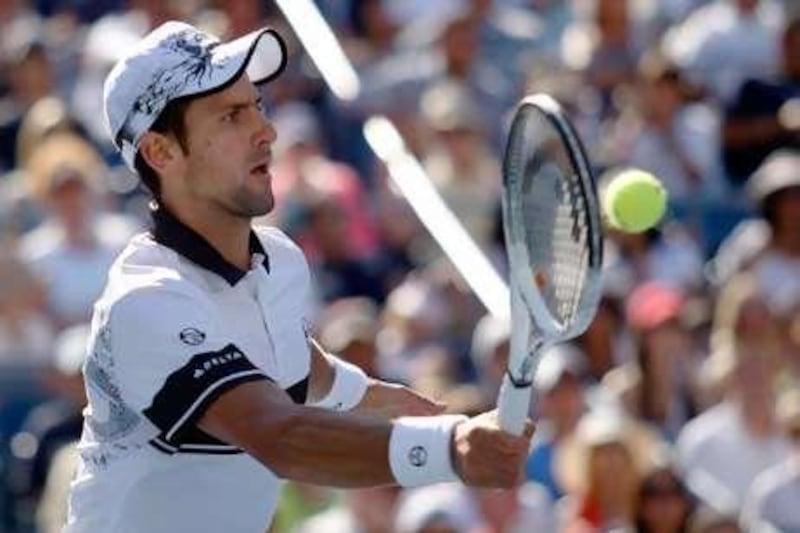 Novak Djokovic, a runner-up at the US Open in 2007, feels he has raised his game at the right time in the competition.