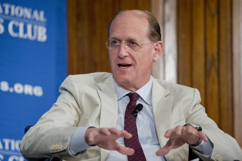 Delta Air Lines CEO Richard Anderson speaks during a panel discussion at the National Press Club in Washington. Manuel Balce Ceneta / AP Photo