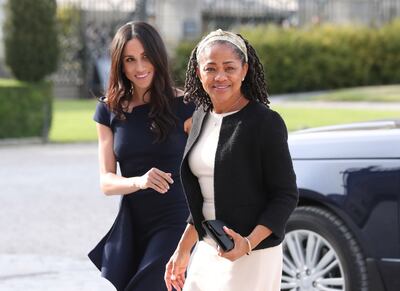 Meghan Markle and her mother Doria Ragland ahead of her wedding to Prince Harry in May 2018. Getty Images 