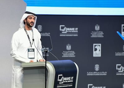 UAE Economy Minister Abdulla bin Touq said the UAE has introduced legislation and  initiatives with the goal of transforming the business environment. Khushnum Bhandari / The National
