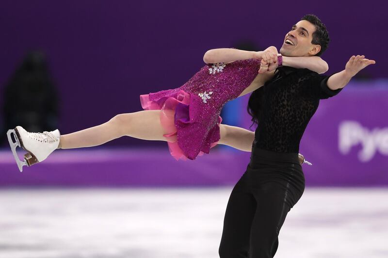 Anna Cappellini and Luca Lanotte of Italy compete during the Figure Skating Ice Dance Short Dance on day 10. Richard Heathcote / Getty Images