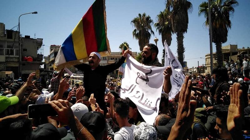 Druze-led protests have been taking place all week in Suweida in Syria. Reuters